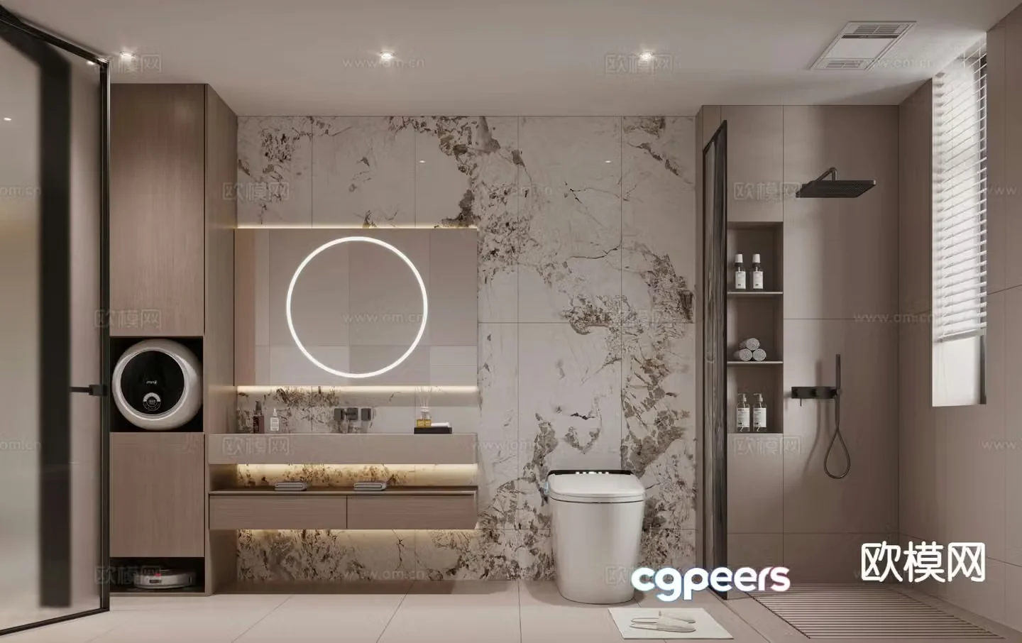 Italian bathroom 3d model