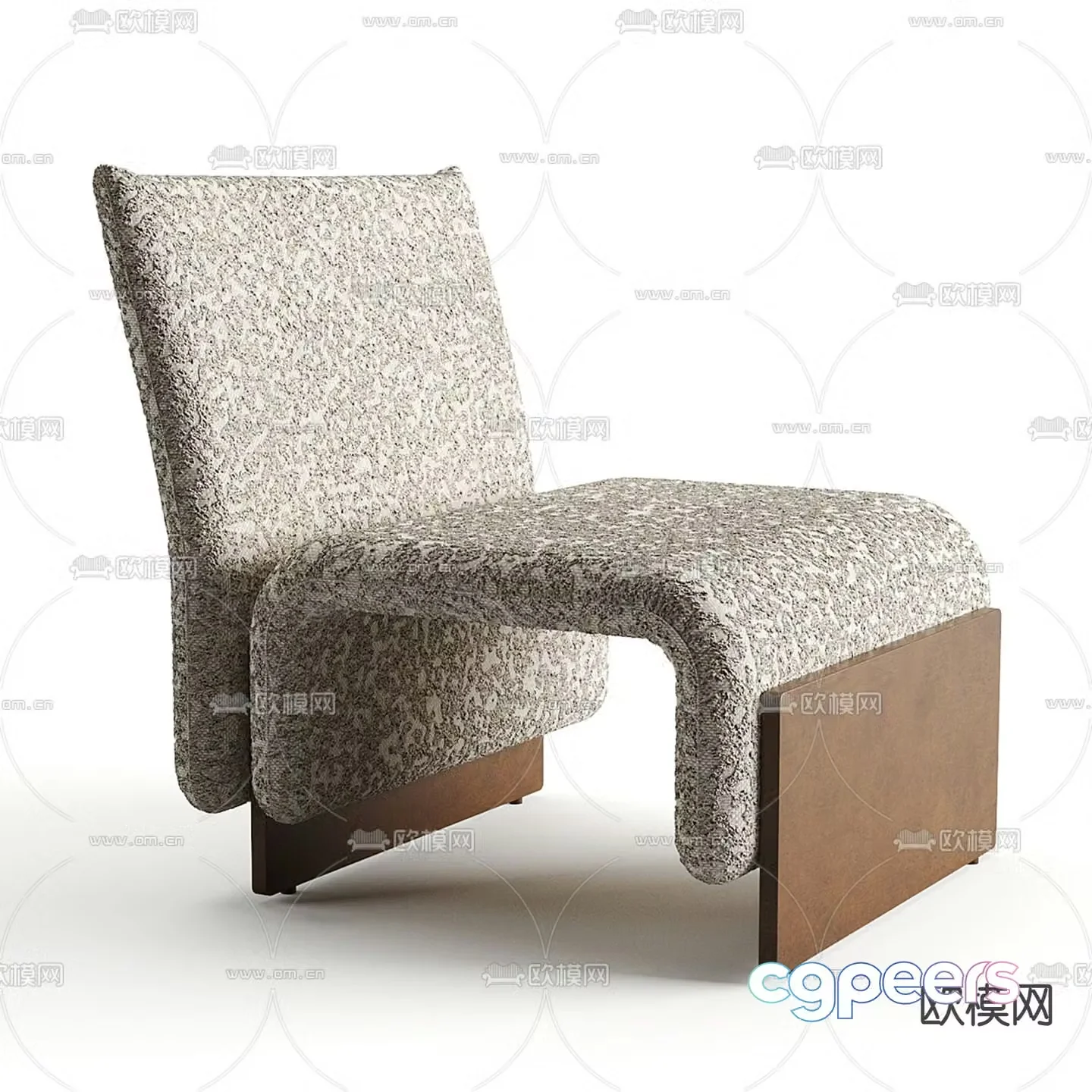 Modern chair leisure chair 3d model