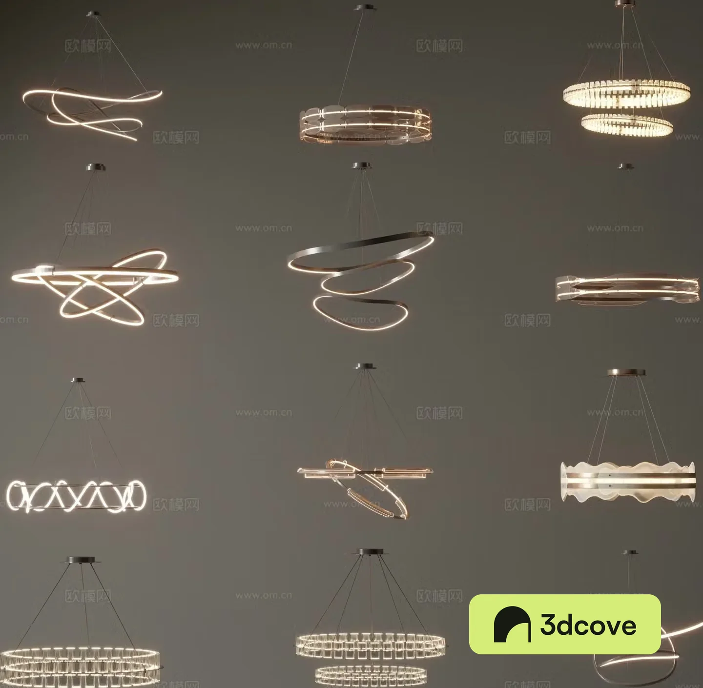 Light luxury ring chandelier