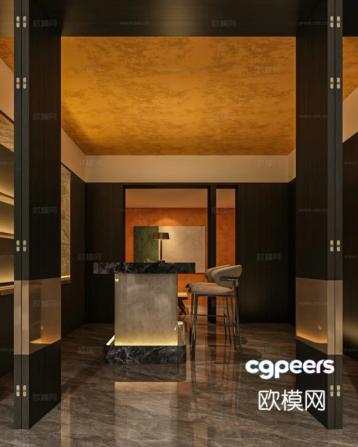 Old Qianfeng Wine Cellar Basement Wine Cellar Cigar Room Basement Tea Room 3D Model