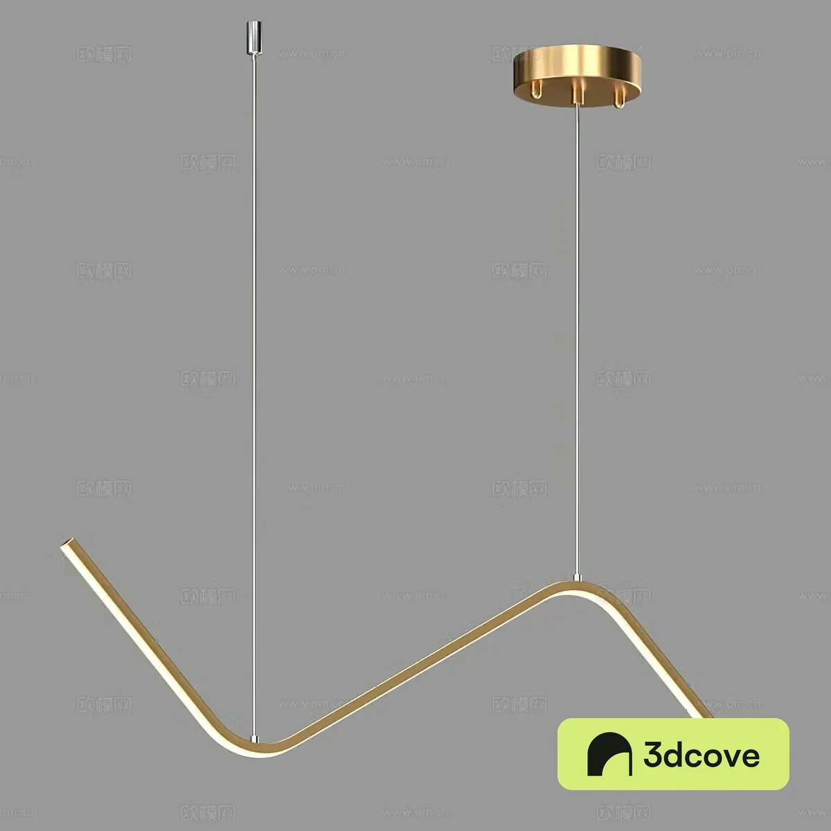 Modern simple light luxury chandeliers Simple chandeliers Curved chandeliers Light luxury chandeliers Lamp