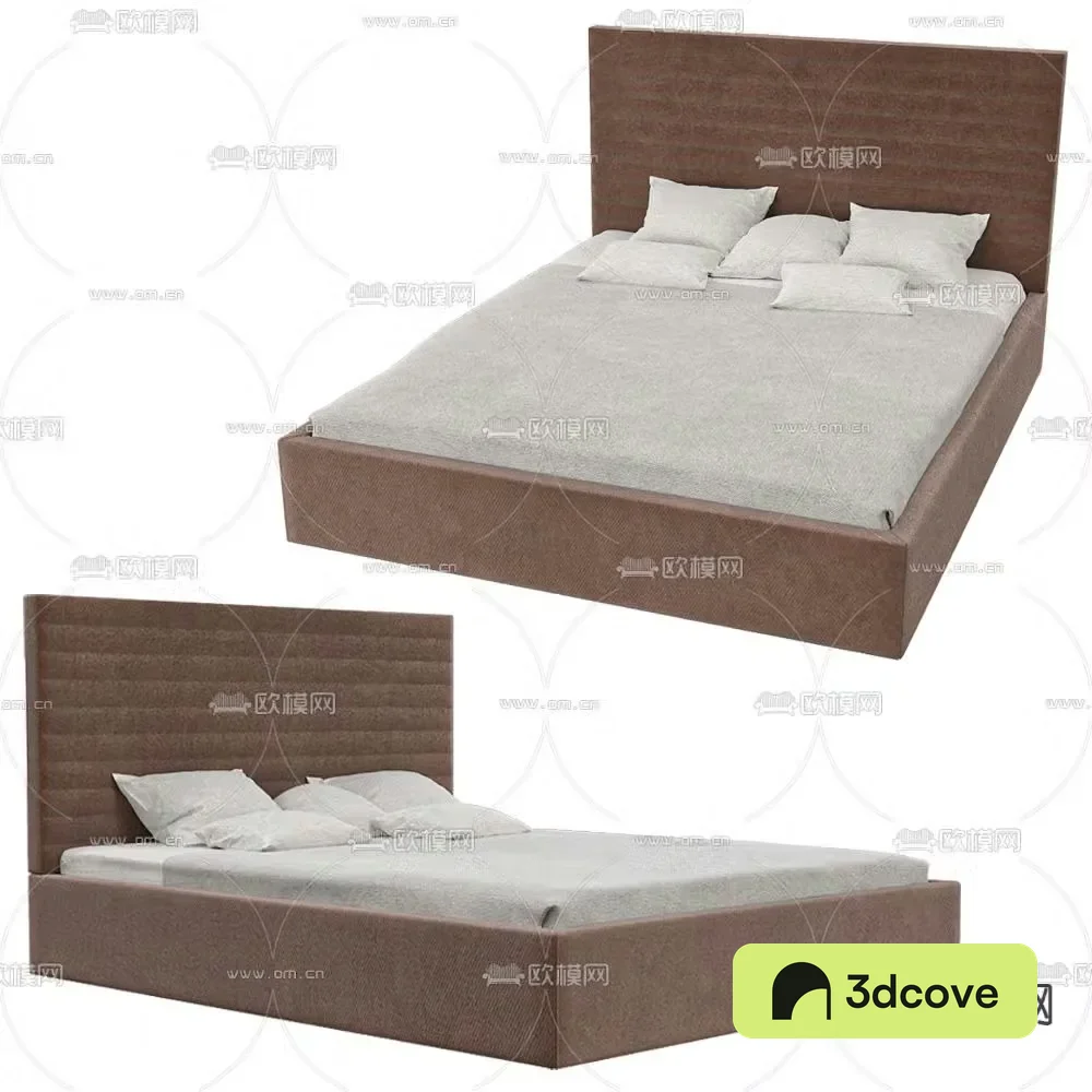Double bed commercial bed