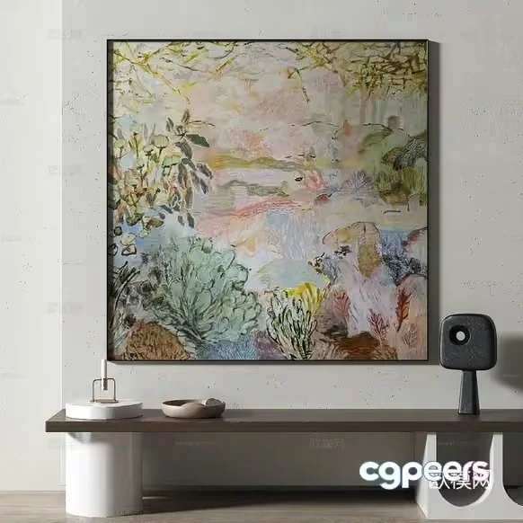 Modern Art Piece 3D Model – 10789 – VRAY Render