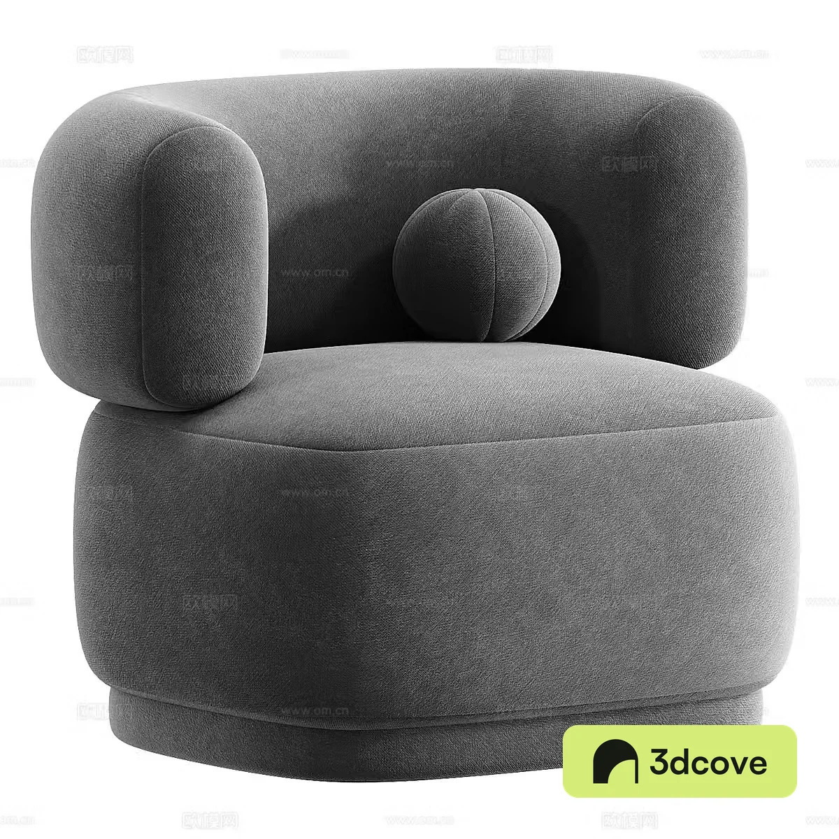 Modern cream style fabric sofa chair