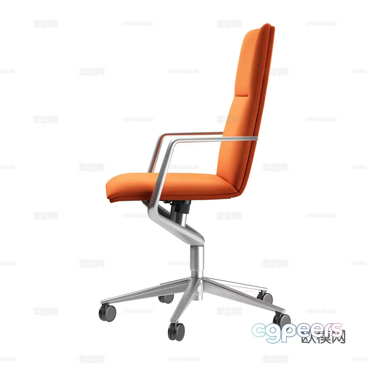 Wilkhahn Modern Office Chair Office Chair Fabric Office Chair Stainless Steel Chair 3D Model