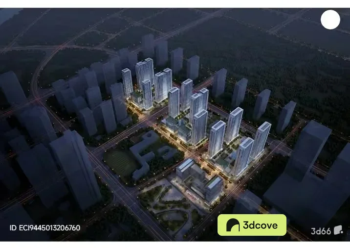 Modern Cityscape At Night