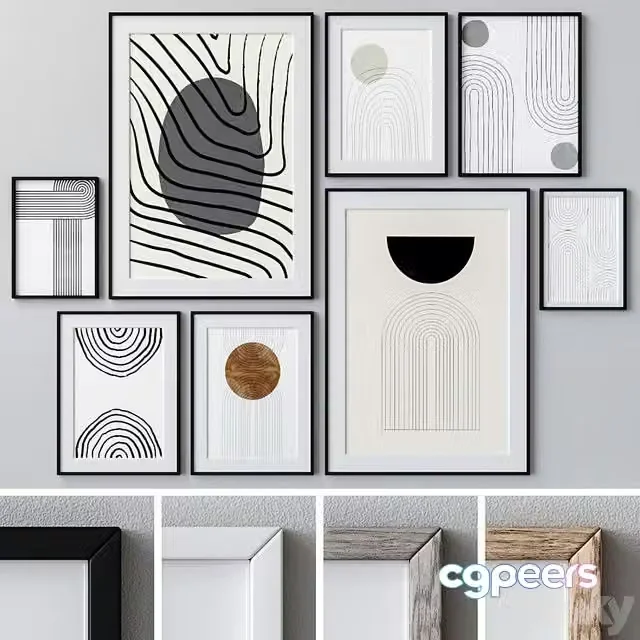 3ds Max Free – Photo Frames Set 1338