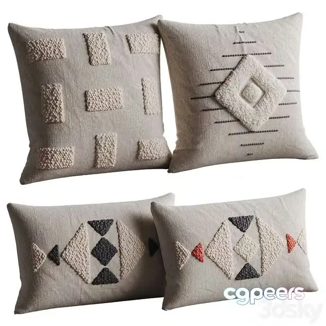 3ds Max Free – Kanju Pillow Set #8