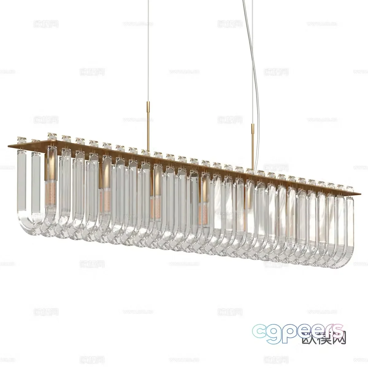Modern simple light luxury chandeliers chandeliers Simple light luxury chandeliers Living room chandeliers Crystal chandeliers 3D model
