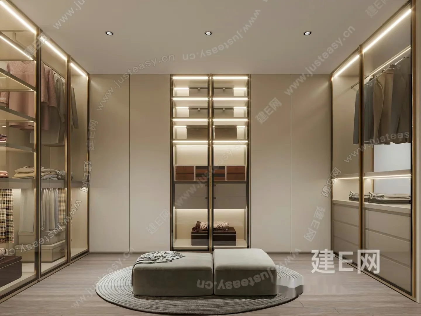 A Walk-In Closet 3D Model – 10554 – VRAY Render