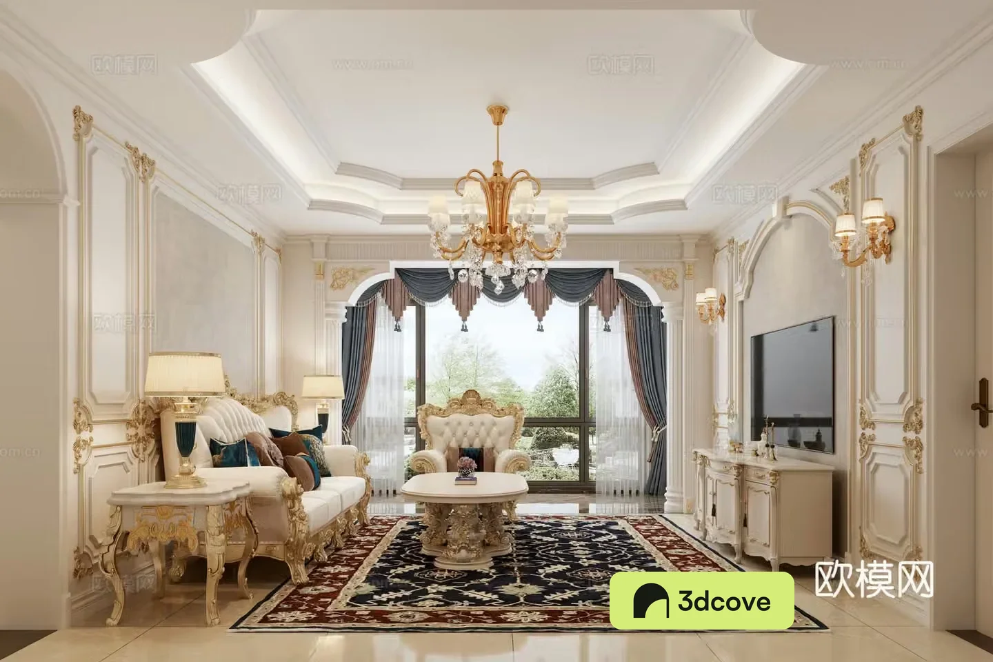 European living room