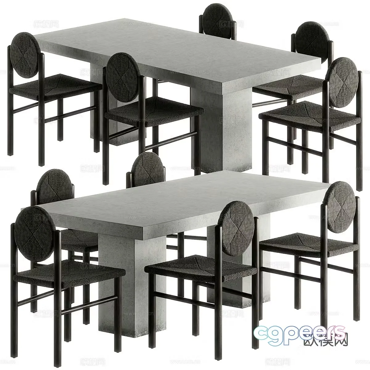 Wasabi Abbott dining chair 3d model