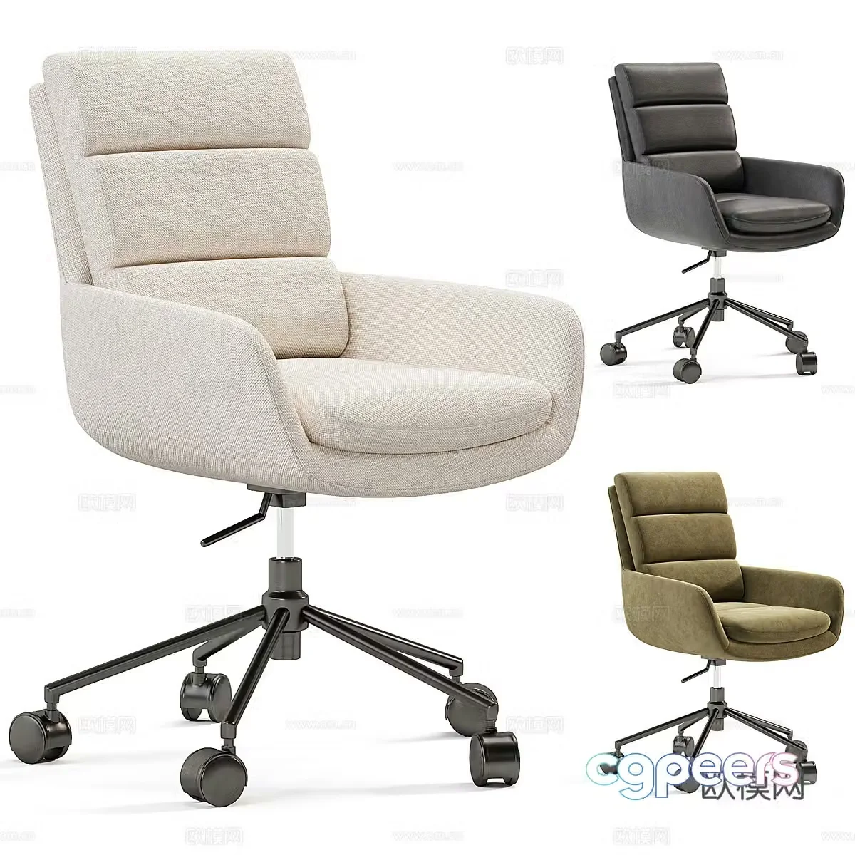 Modern Sergio Office swivel chair 3d model