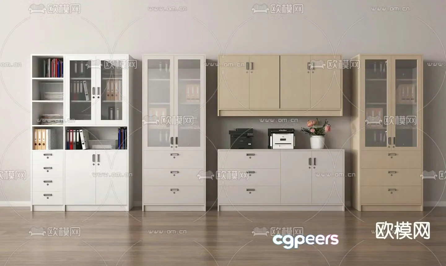 File cabinet information cabinet filing cabinet 3d model