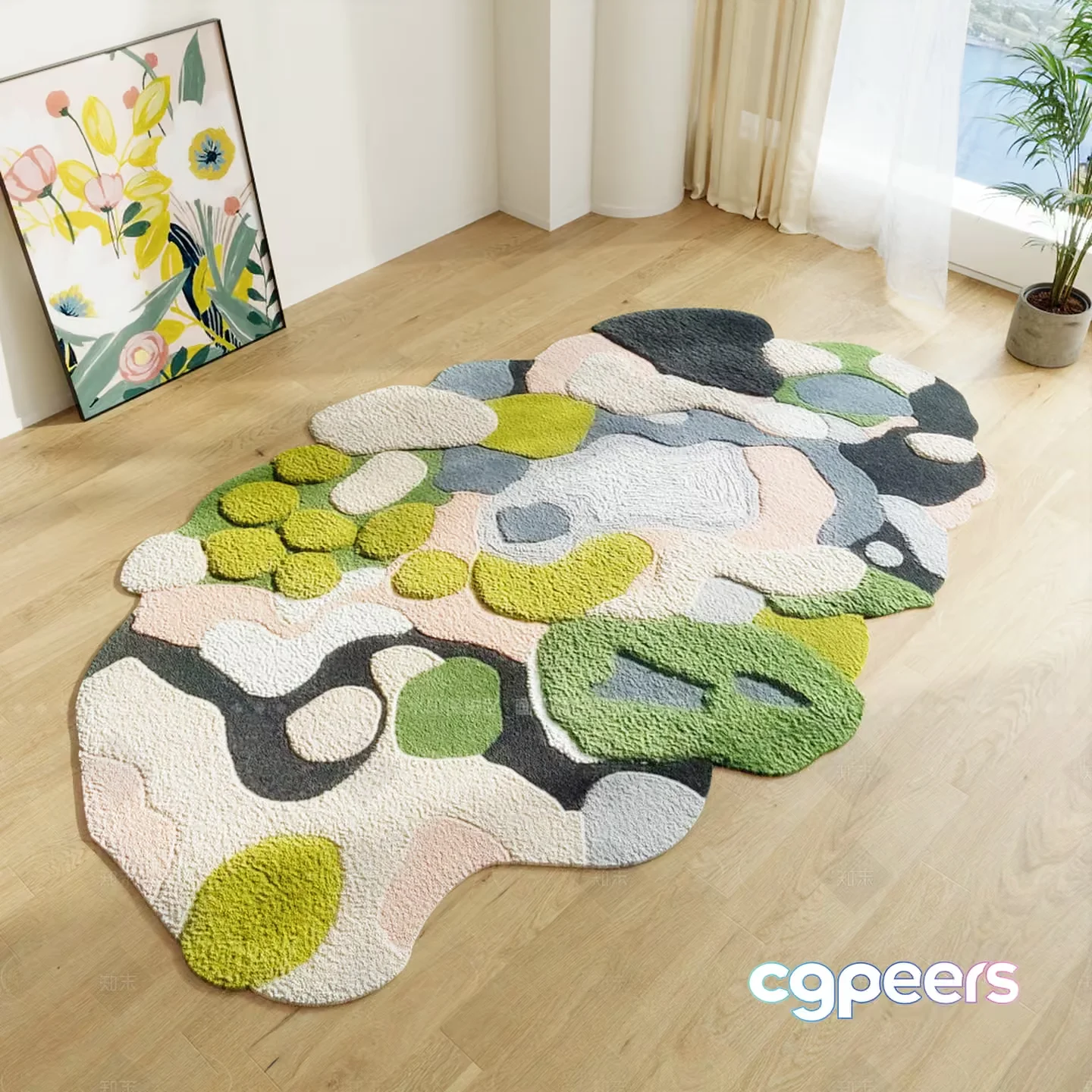 Abstract Rug 3D Model – 6160 – VRAY Render