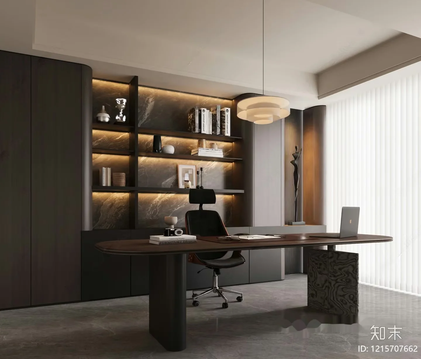 Modern Office Space 3D Model – 12579 – VRAY Render