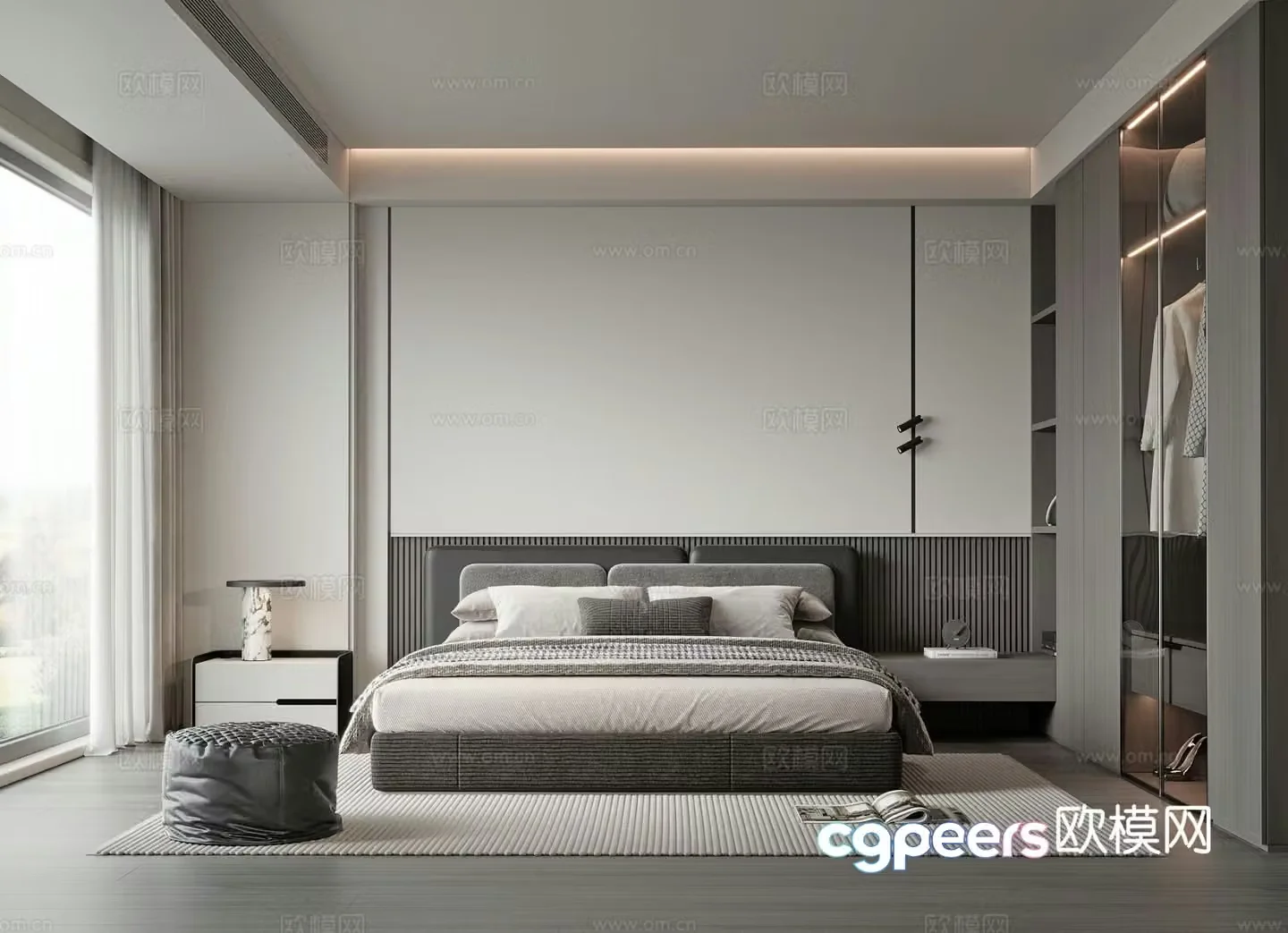 Modern bedroom 3d model