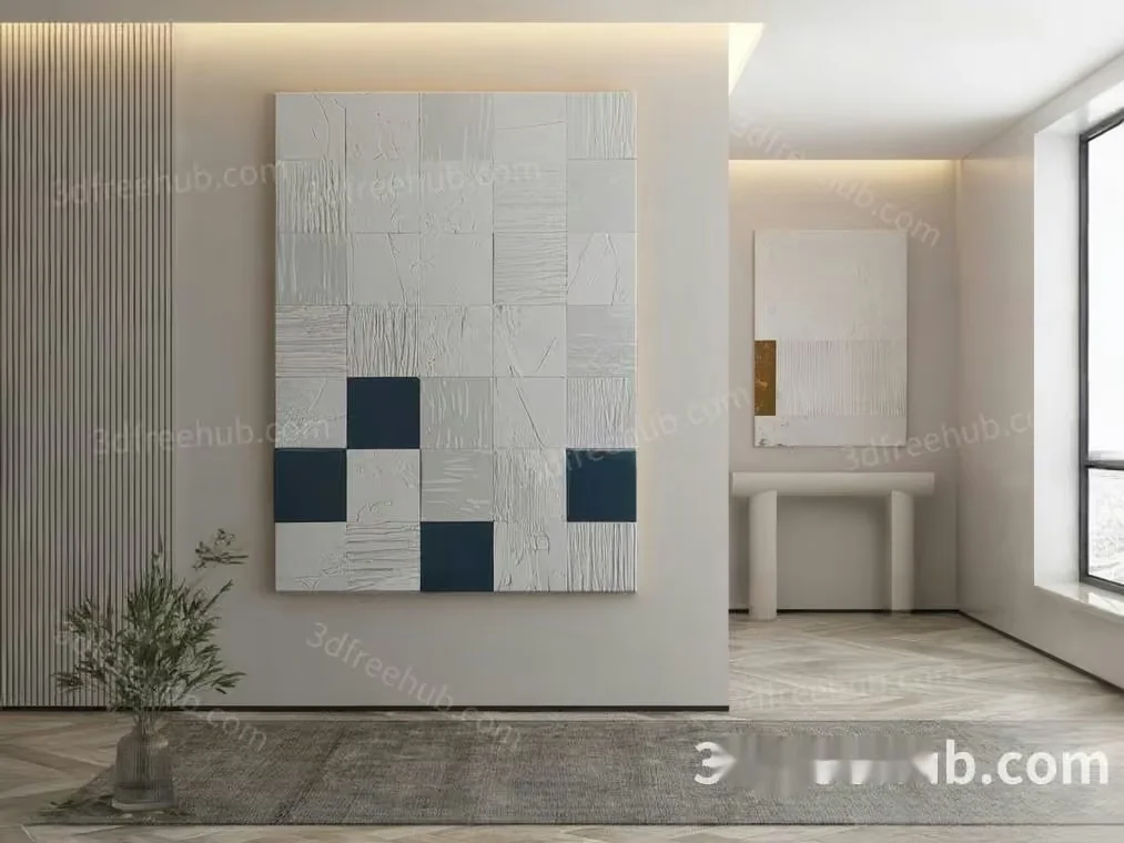 Modern Living Room 3D Model – 20206 – VRAY Render