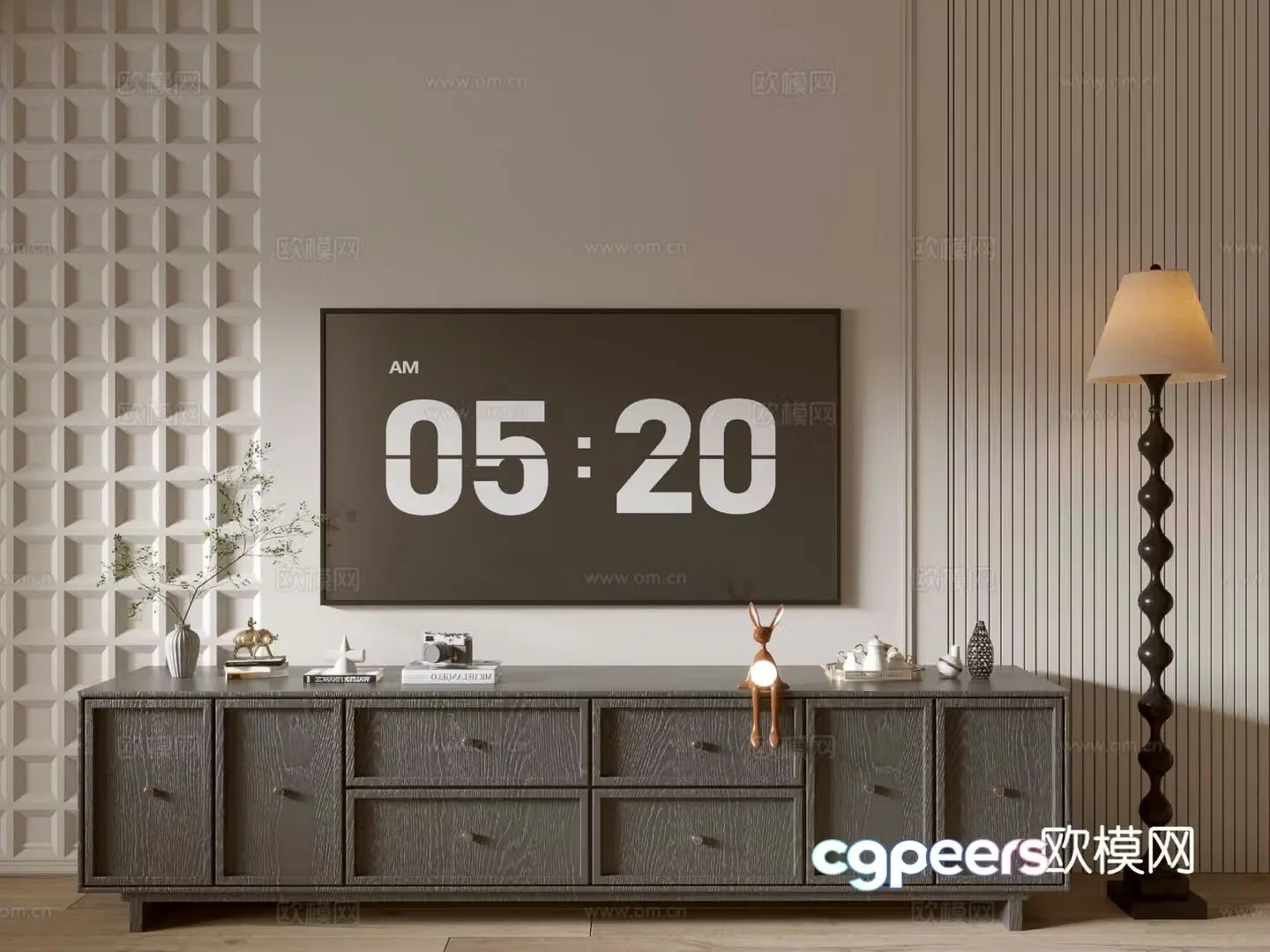 Modern TV cabinet 3d model