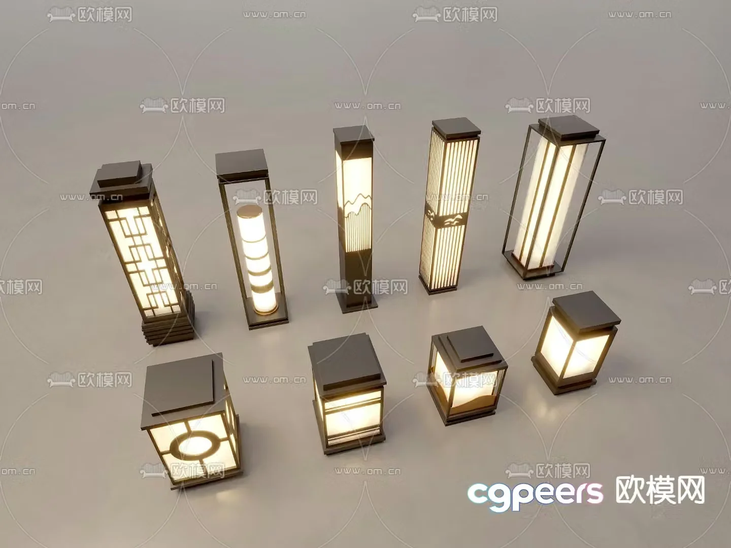 Outdoor light Landscape light Lawn light Garden light 3d model