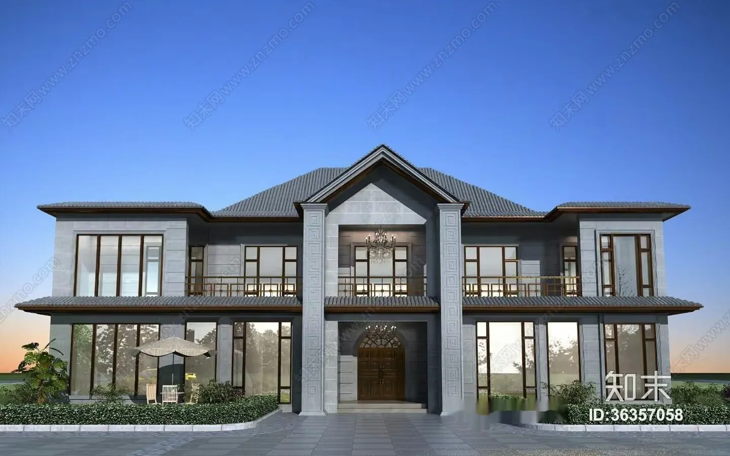A Large House 3D Model – 5859 – VRAY Render