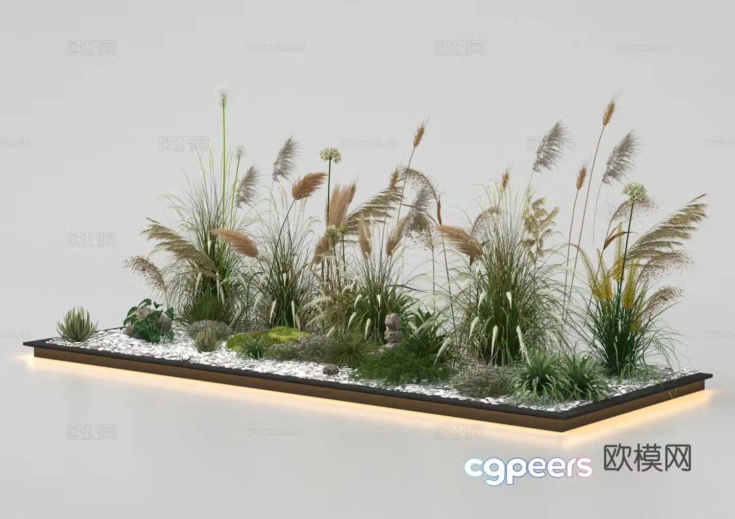 Reeds Plant Landscape Landscape Sketch 3D Model