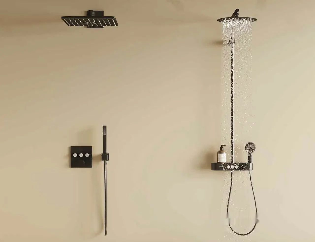 Modern Shower Fixture 3D Model – 9089 – VRAY Render