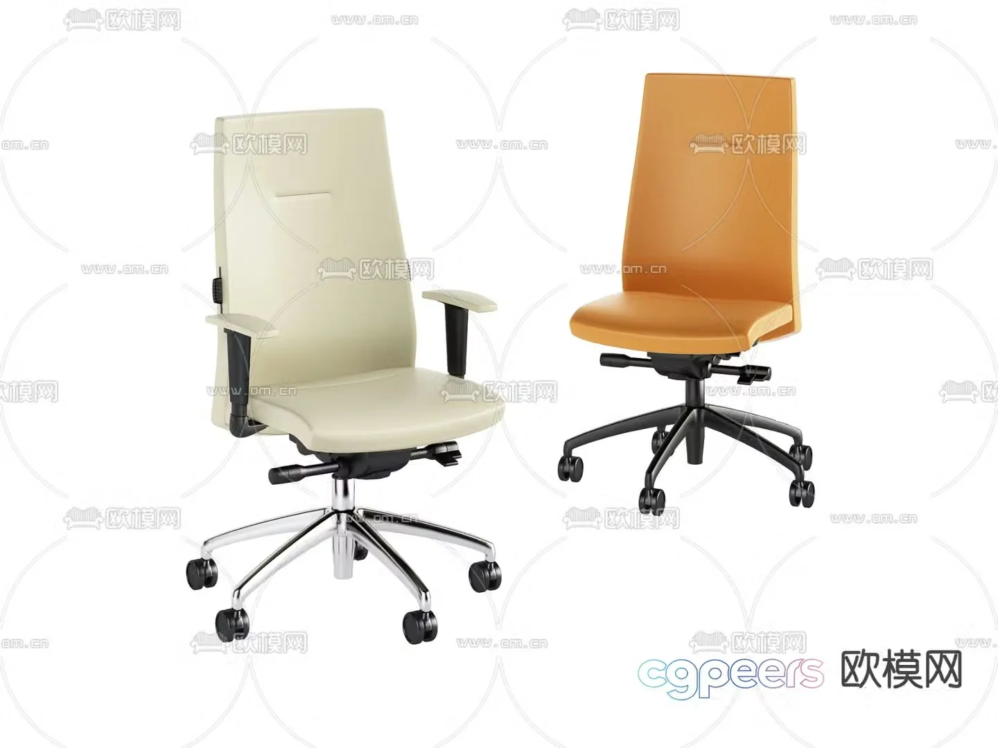Office chair conference chair staff chair 3d model
