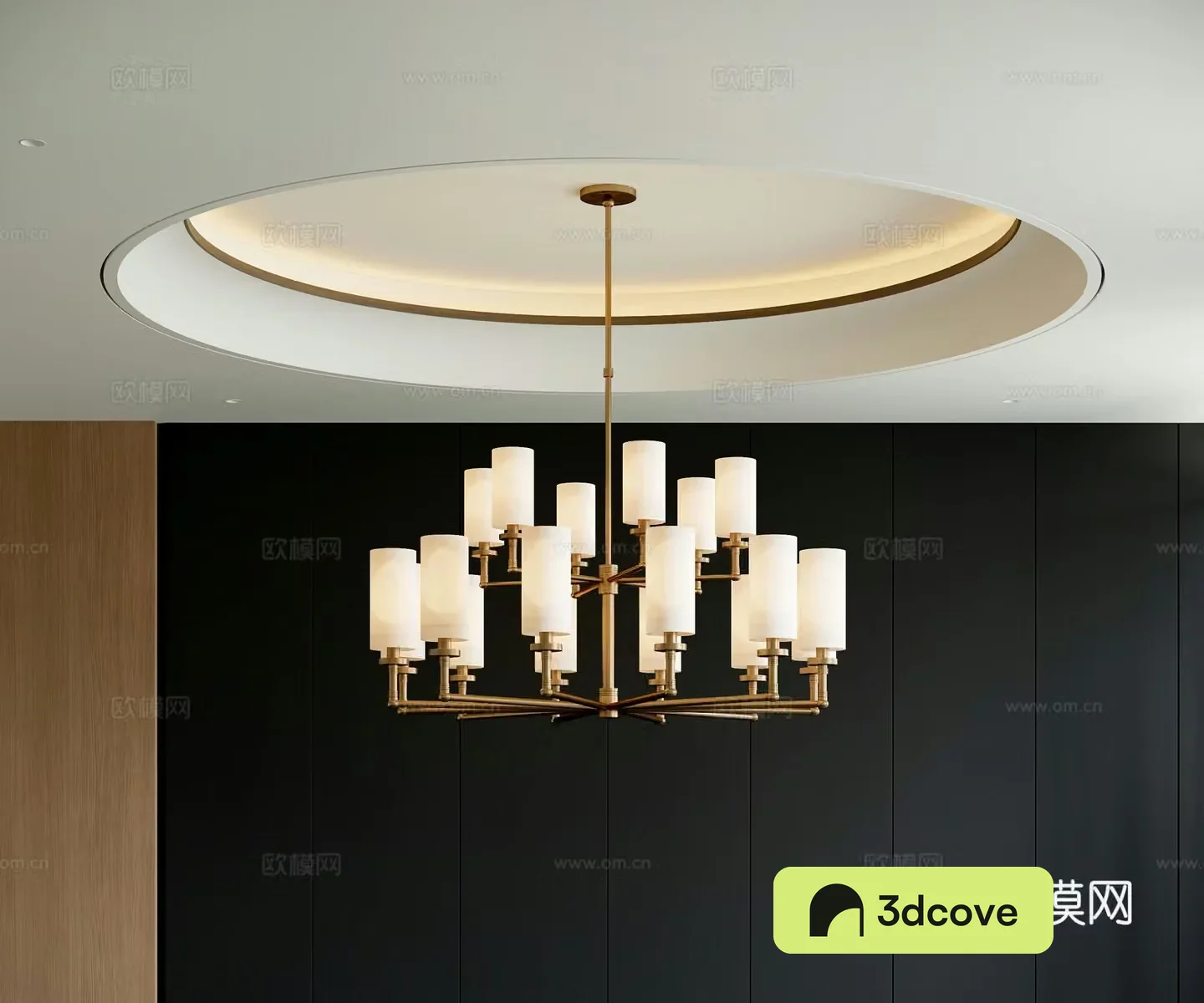 Modern multi-head chandelier