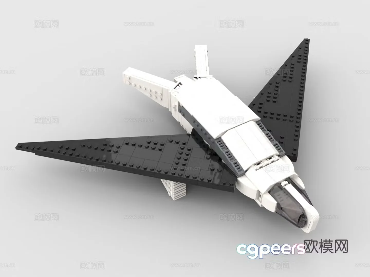 LEGO LEGO toys building blocks fighter aircraft bomber 3d model