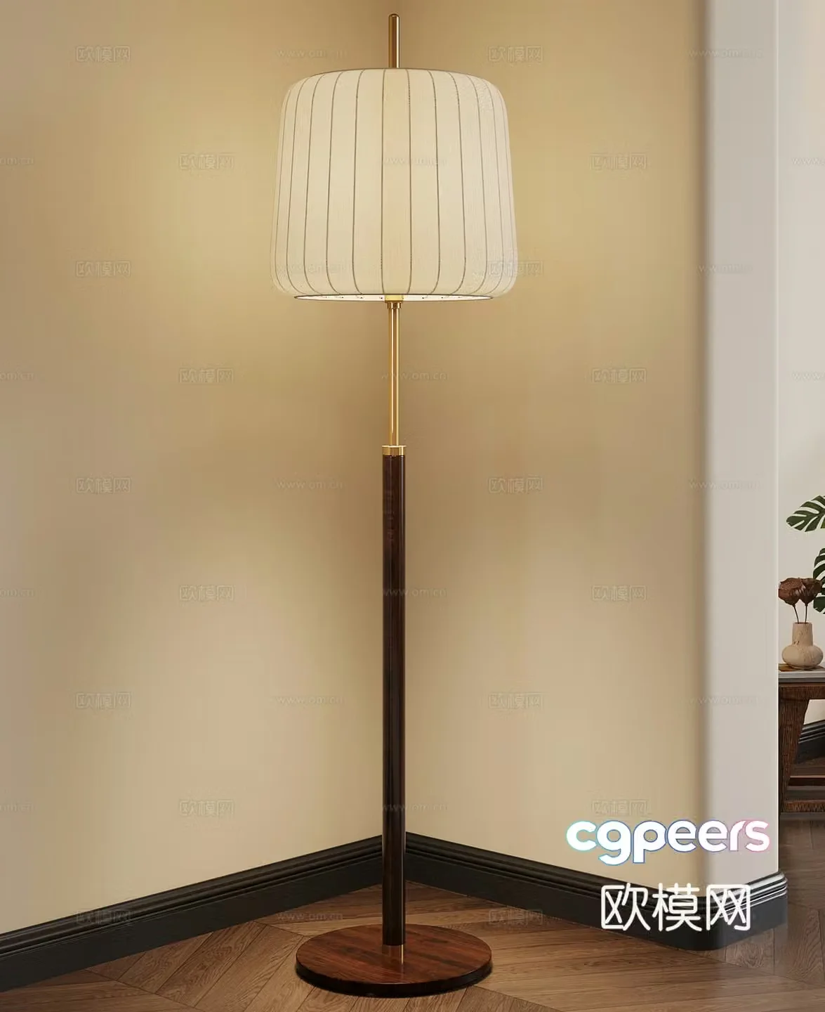 Floor lamp New Chinese style floor lamp 3D model