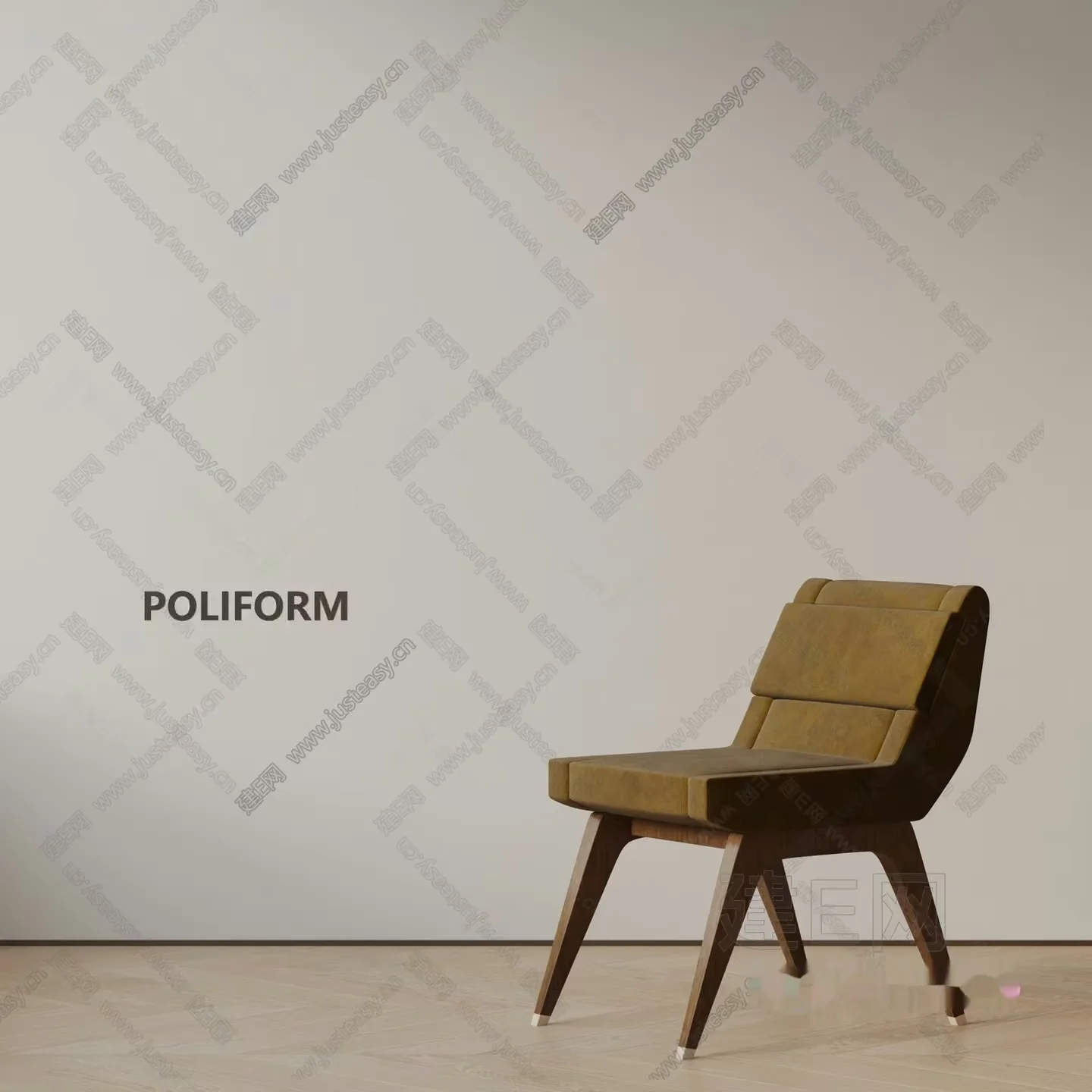 Modern Wooden Chair 3D Model – 4918 – VRAY Render
