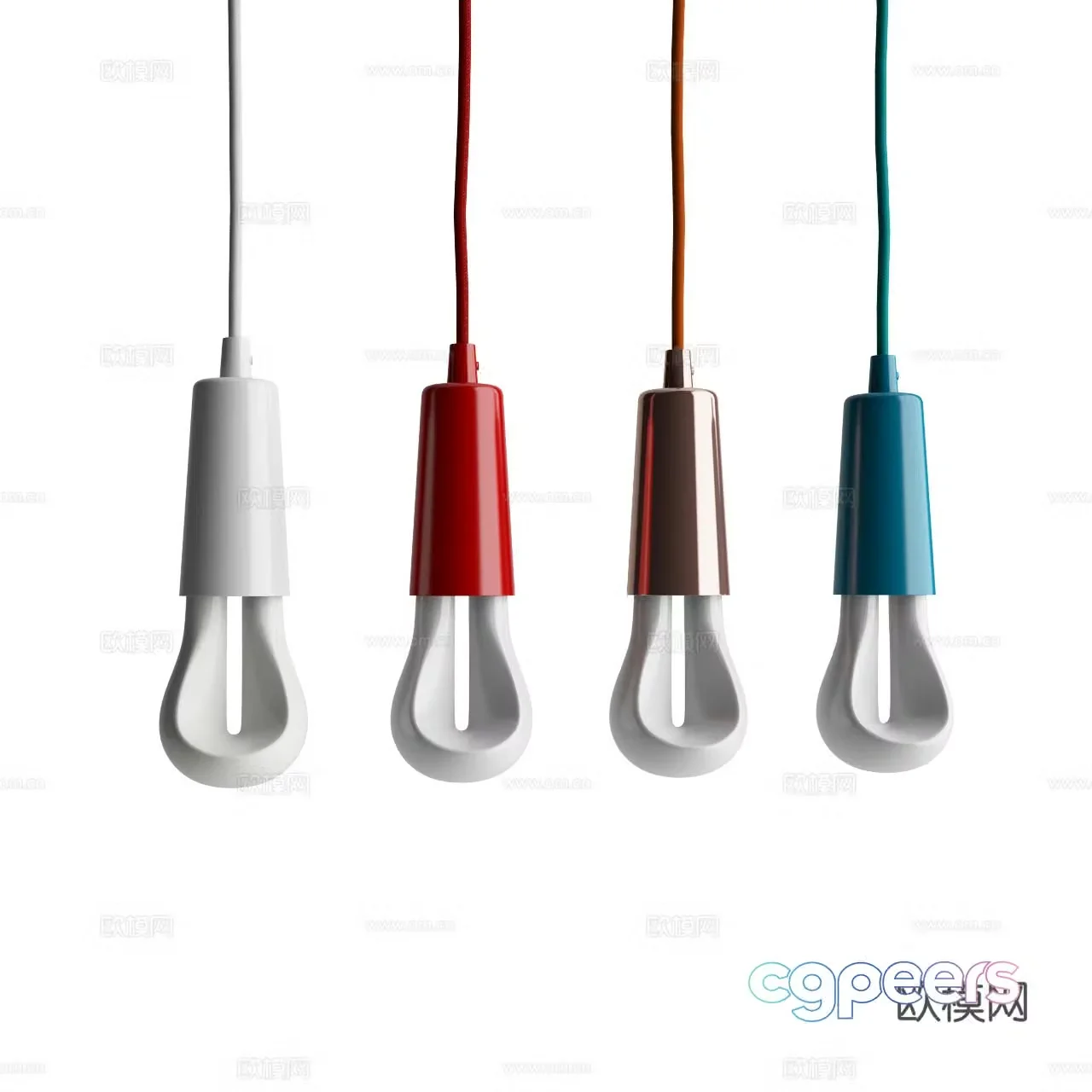 Plumen modern chandelier Nordic chandelier led chandelier decorative chandelier 3d model