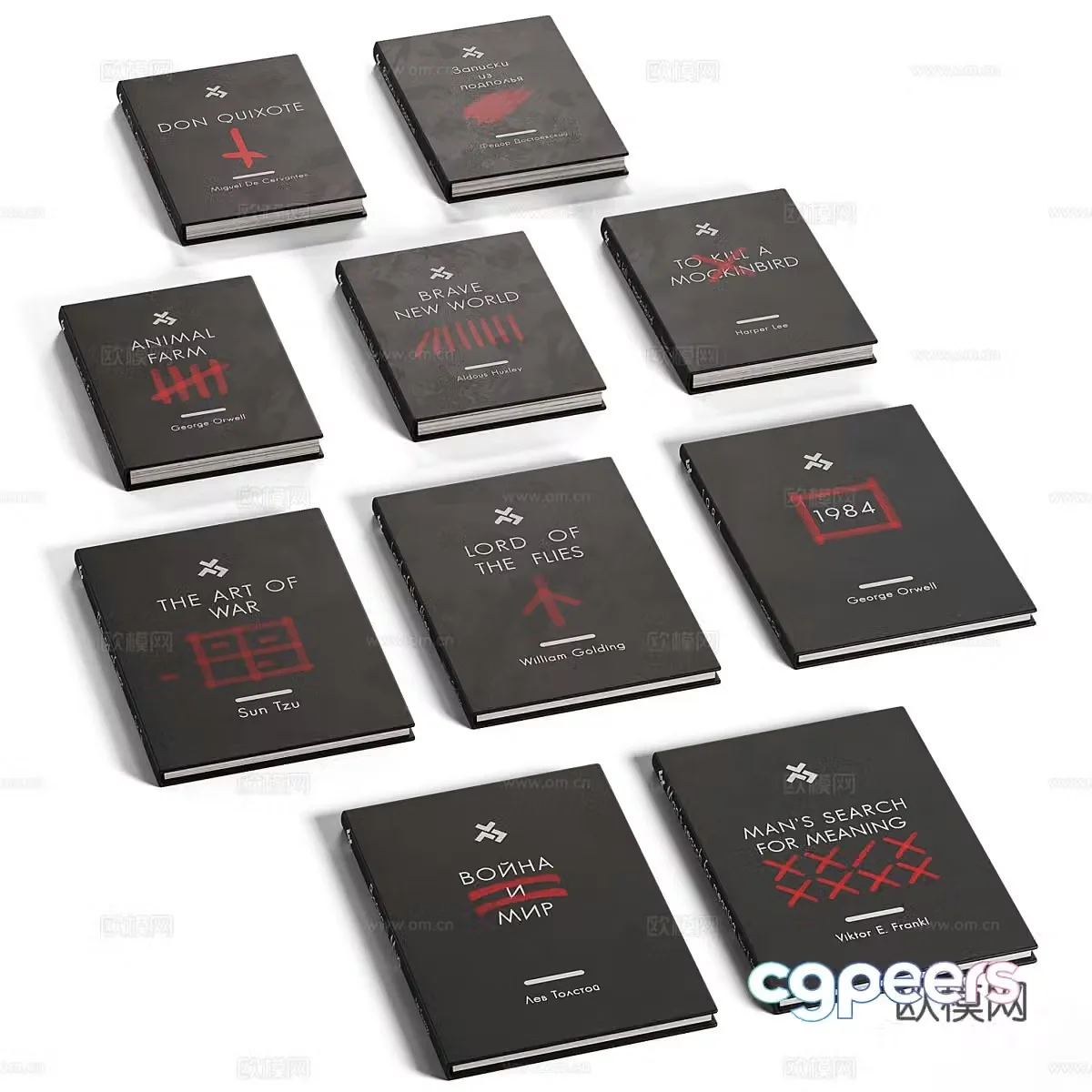 Books and magazines 3d model