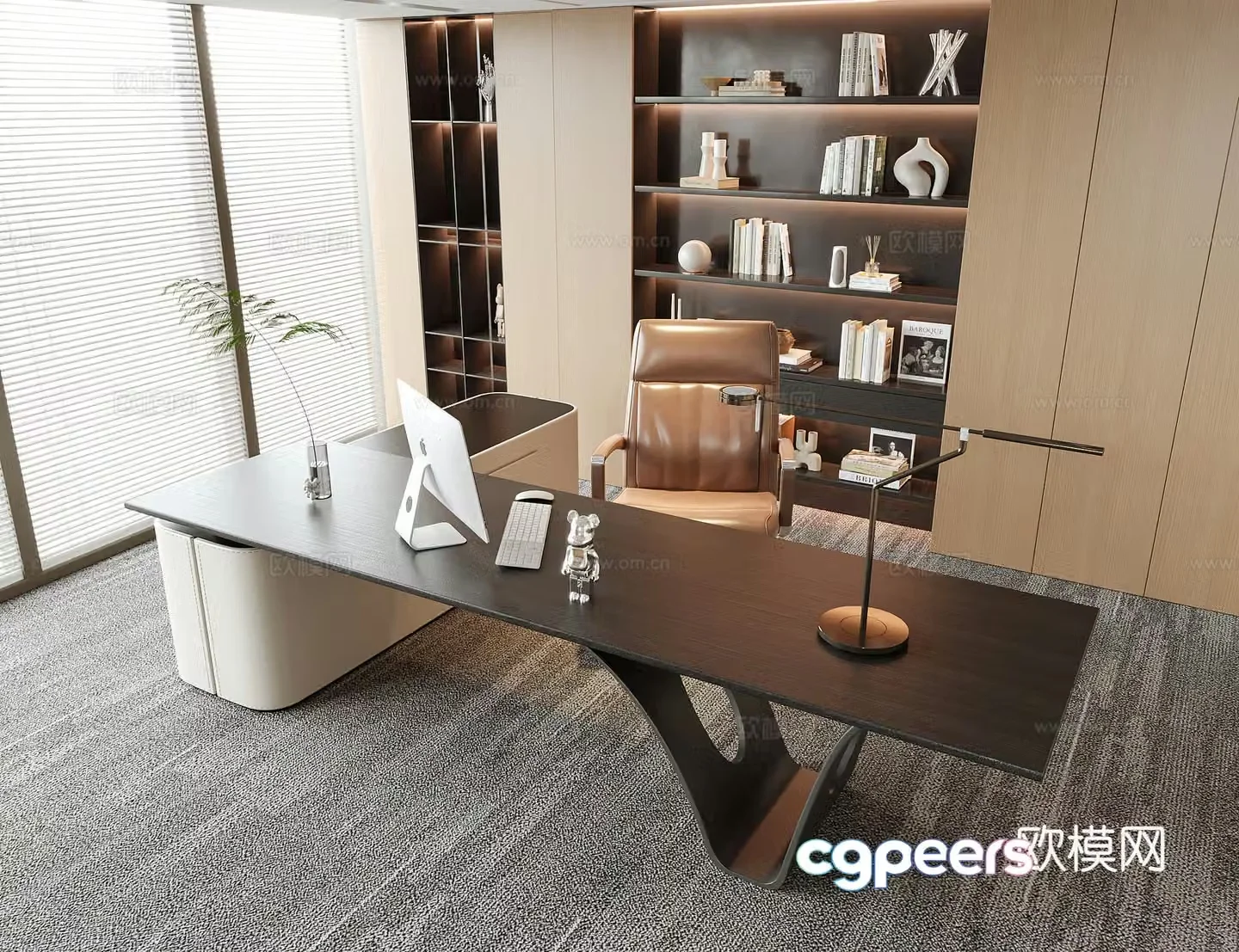 Modern boss office desk chair desk chair desk chair desk chair 3d model