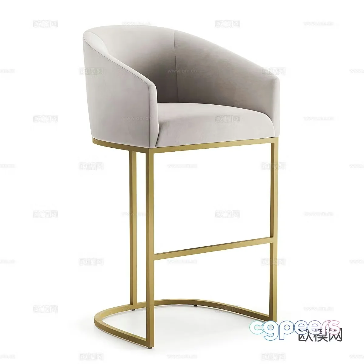 Modern bar stool bar stool 3d model