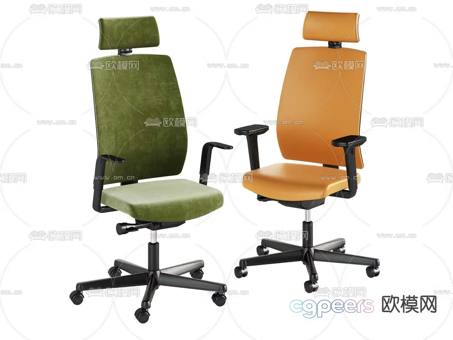 Office chair conference chair staff chair 3d model