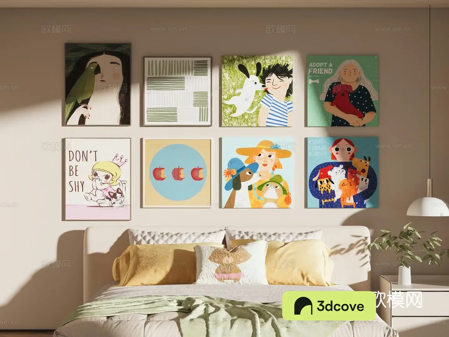 Children’s hanging paintings cartoon hanging paintings children’s bedding and bedding
