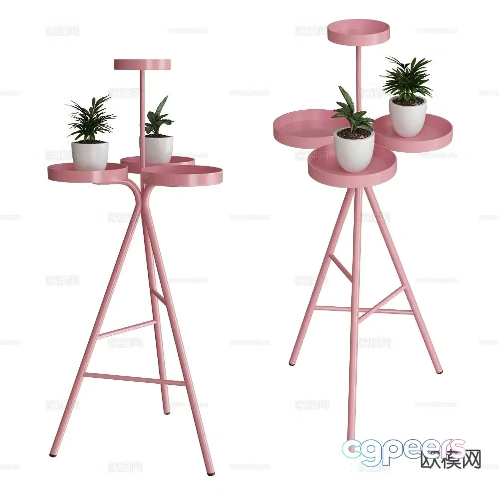 Castil flower pot stand corner table table 3d model