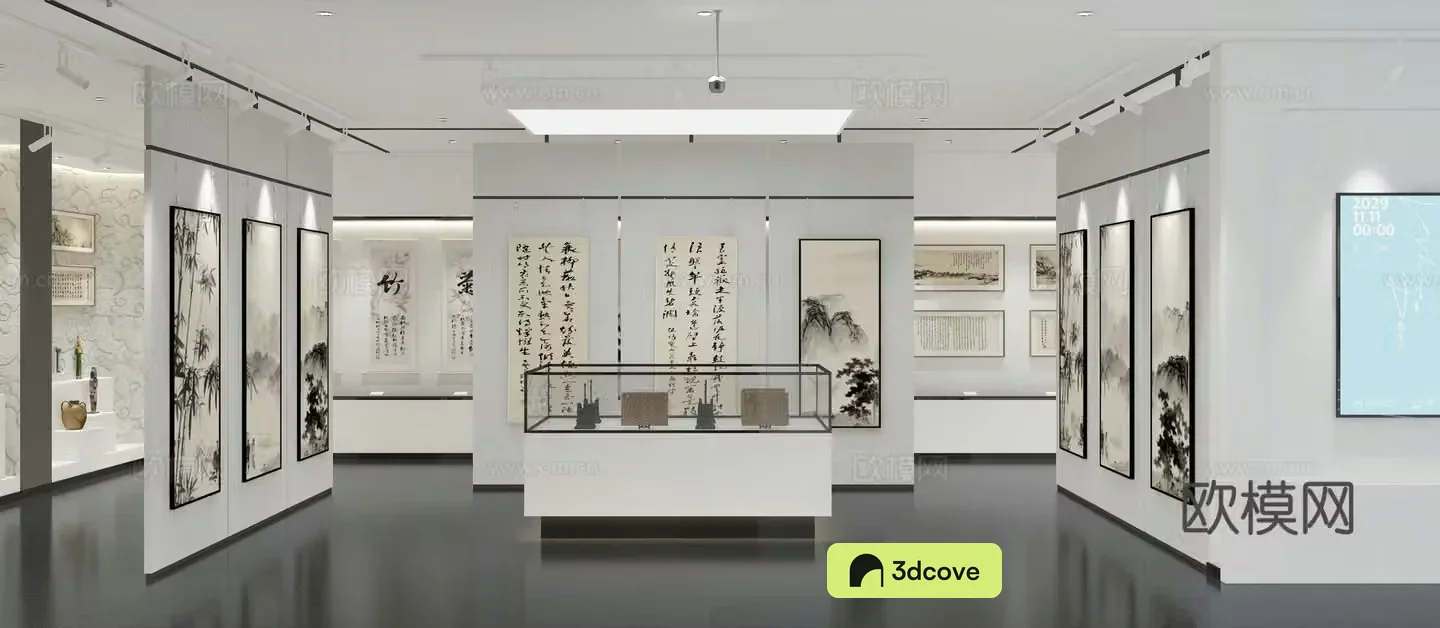 Modern art exhibition