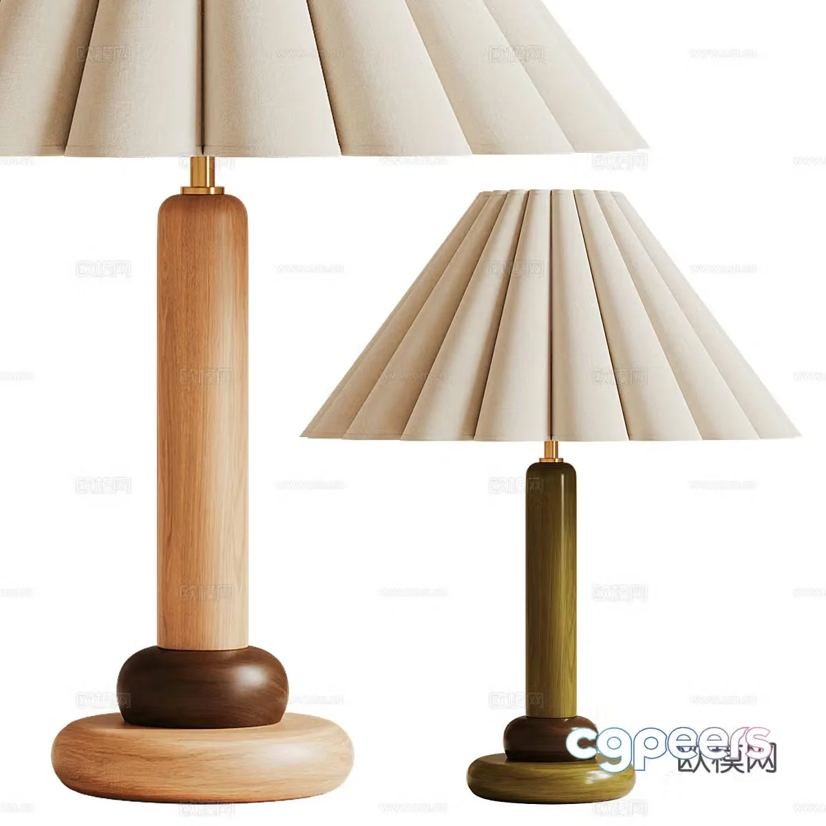 Medieval style desk lamp 3d model