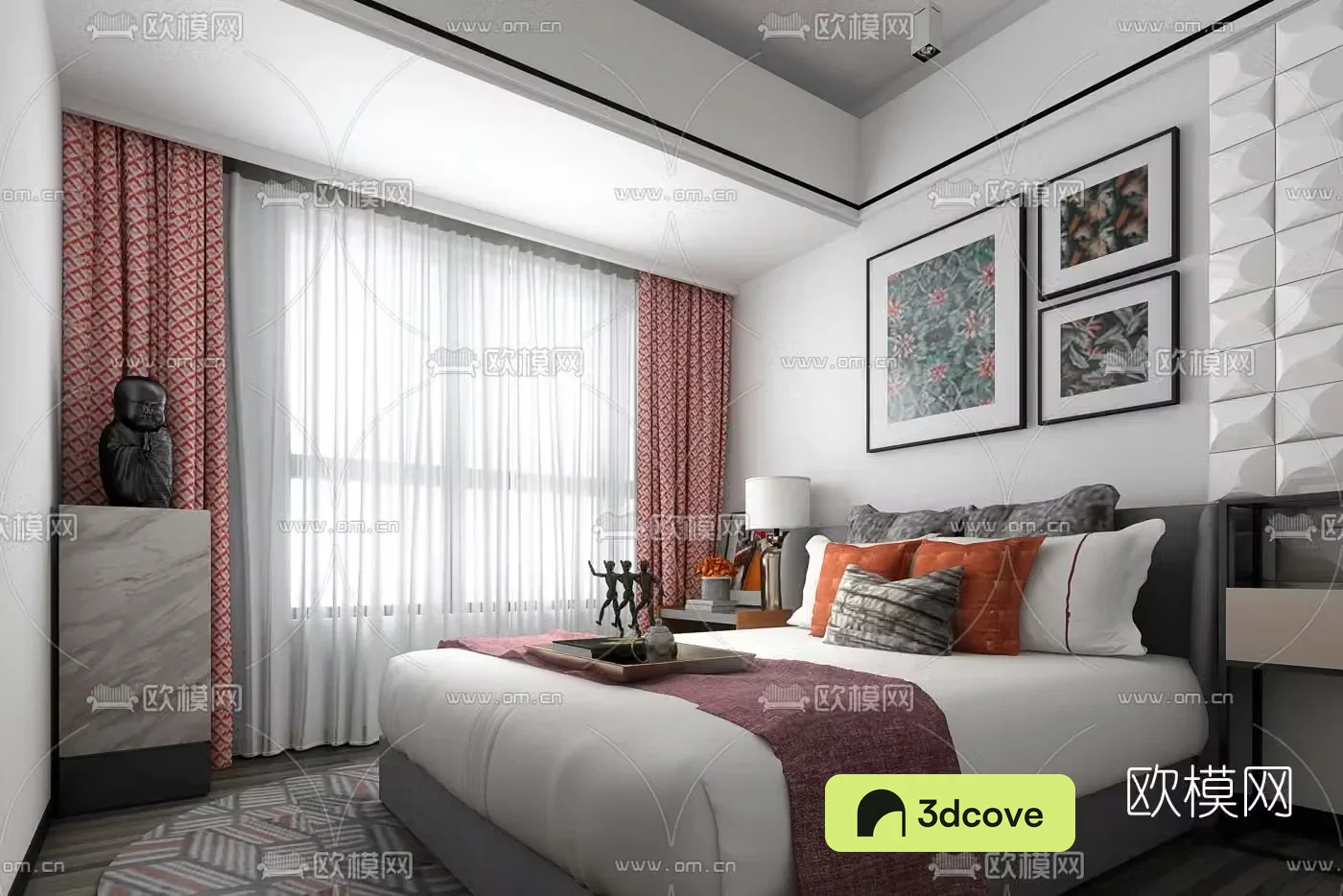 Shang Shang Internationalâ€™s new work modern modern bedroom 3D model