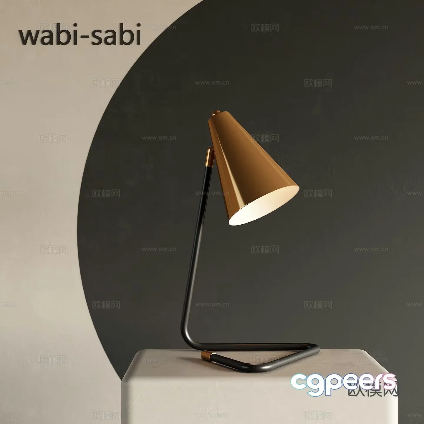 3D model of medieval style table lamp