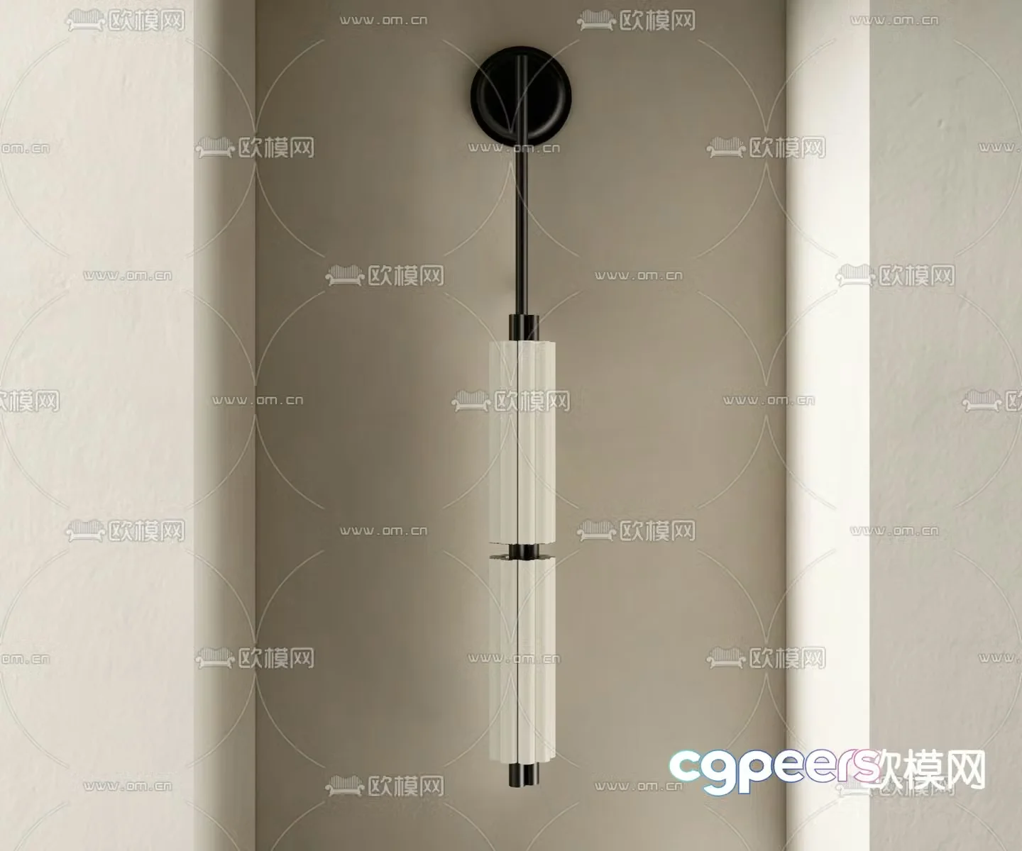 Simple wall lamp 3d model