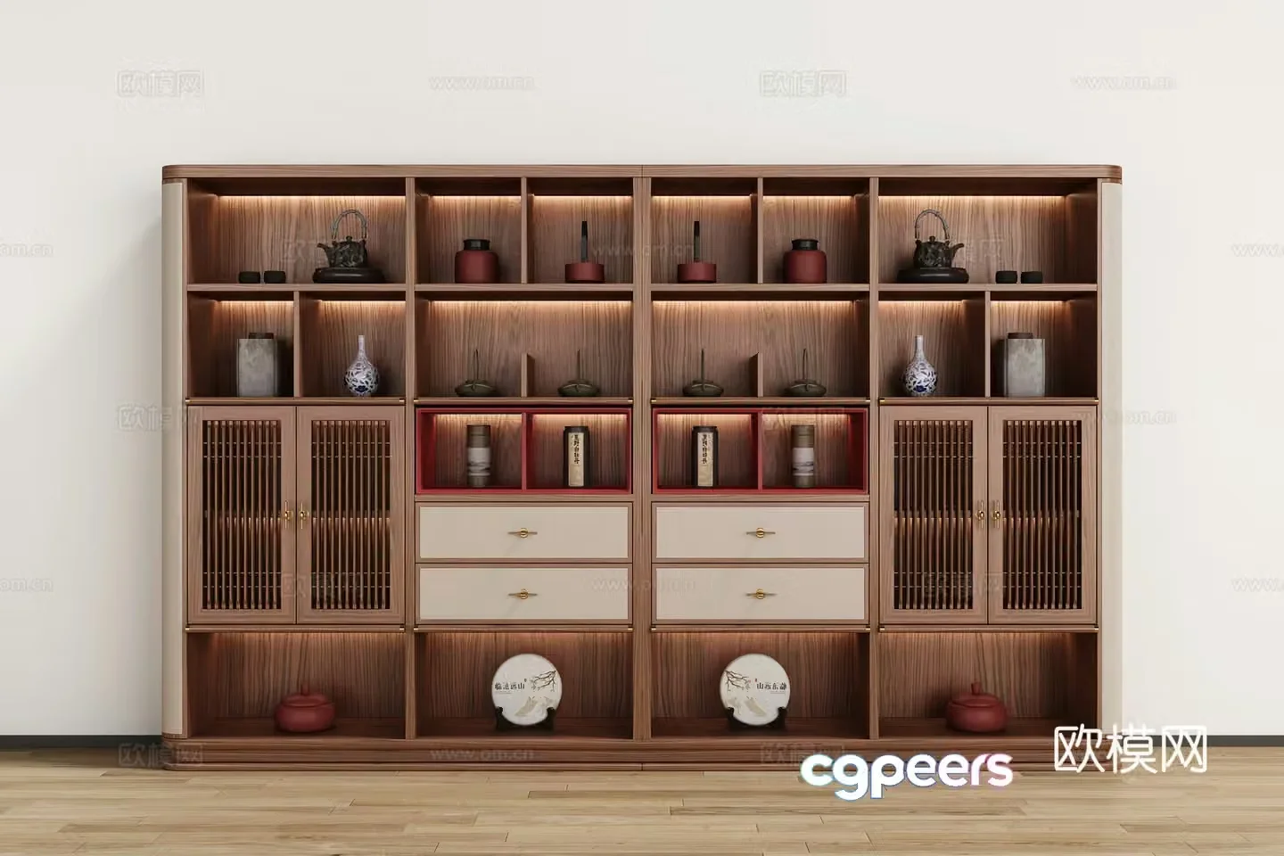 New Chinese tea cabinet 3D model