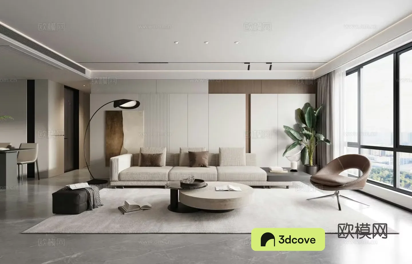 Modern simple living room combination sofa leisure chair