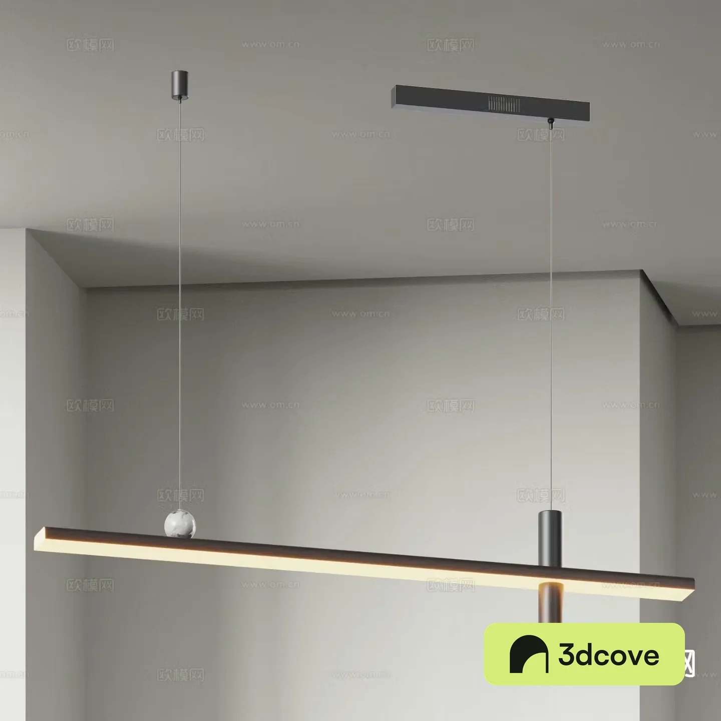 Light luxury chandelier straight chandelier