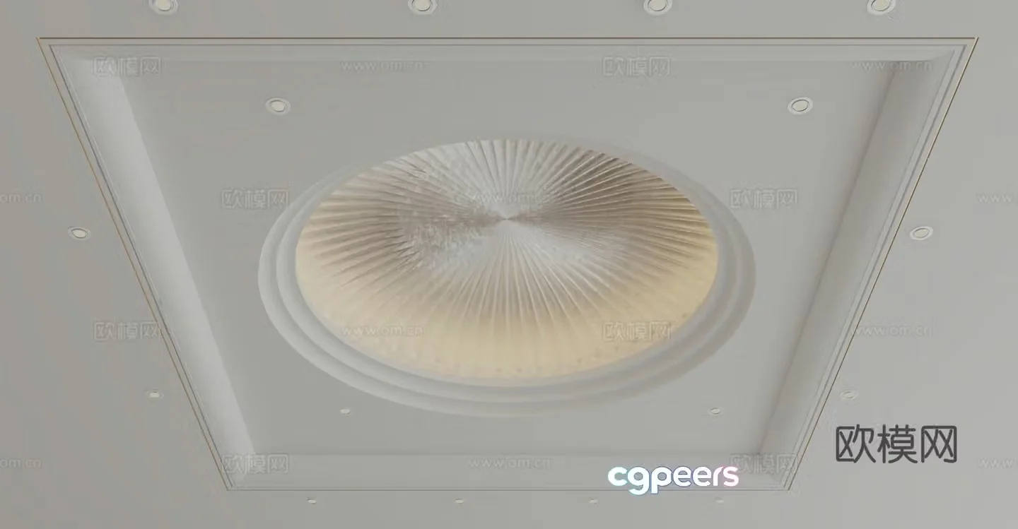 Modern ceiling 3d model