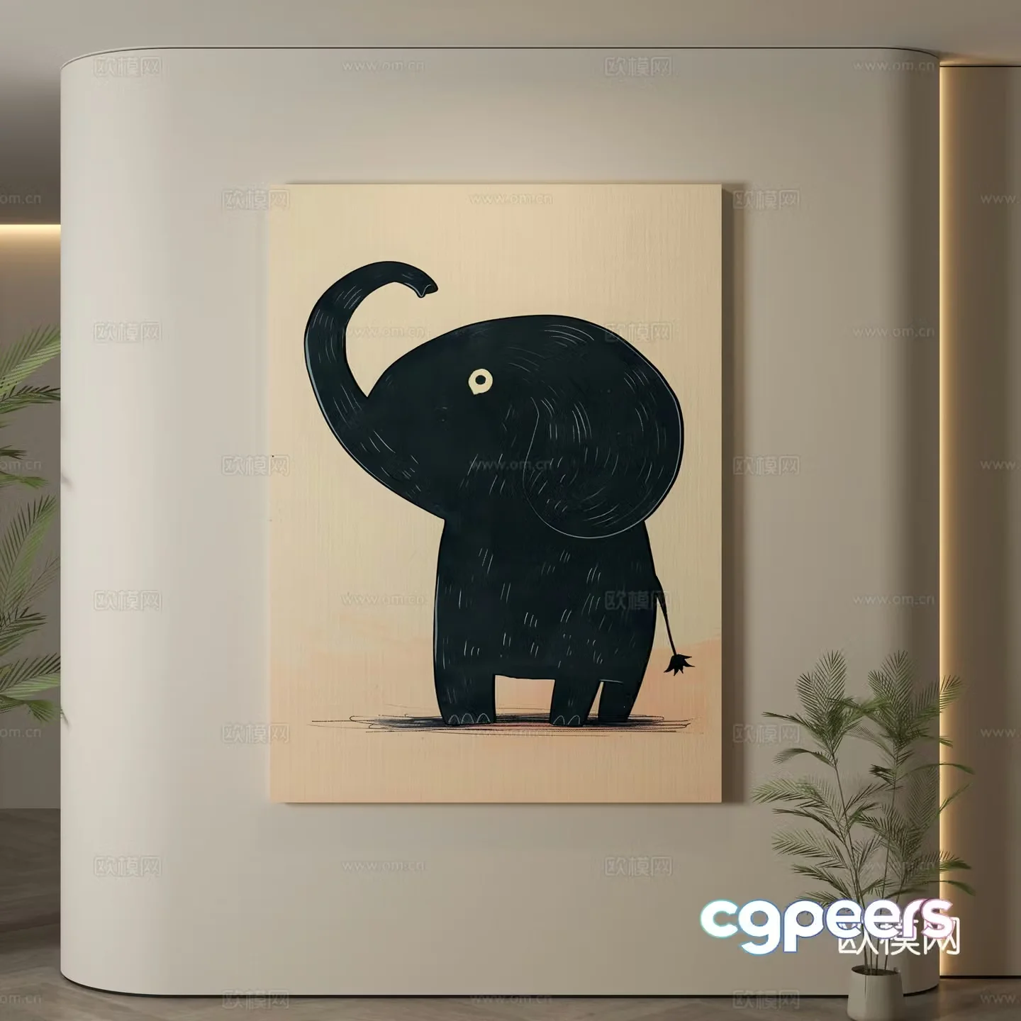 Modern hanging paintings Children’s room hanging paintings Children’s room decoration paintings Children’s room cartoon hanging paintings Cartoon decoration 3d model