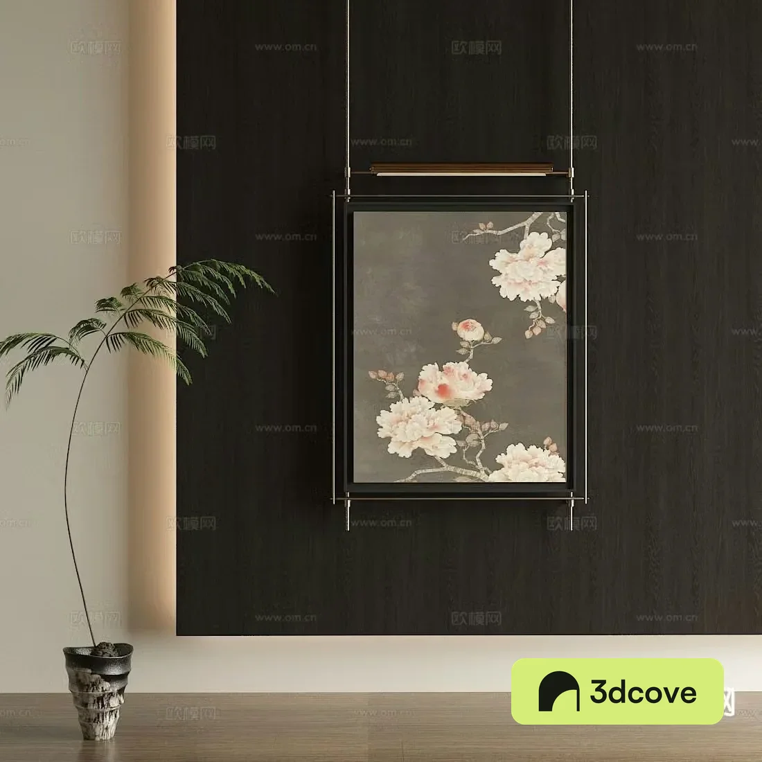 Medieval style decorative painting flower hanging painting